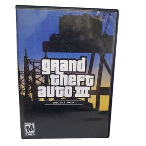 Grand Theft Auto 3 III Double Pack PS2 Playstation 2 Poster Map Manual